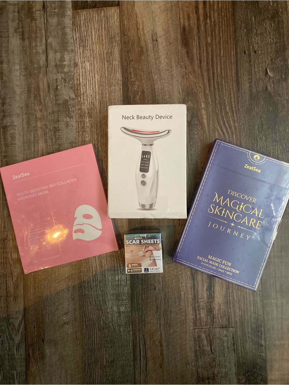 Youth Boosting Bio Collagen Hydrogel Mask — Pink Facial Sheet Mask whole set